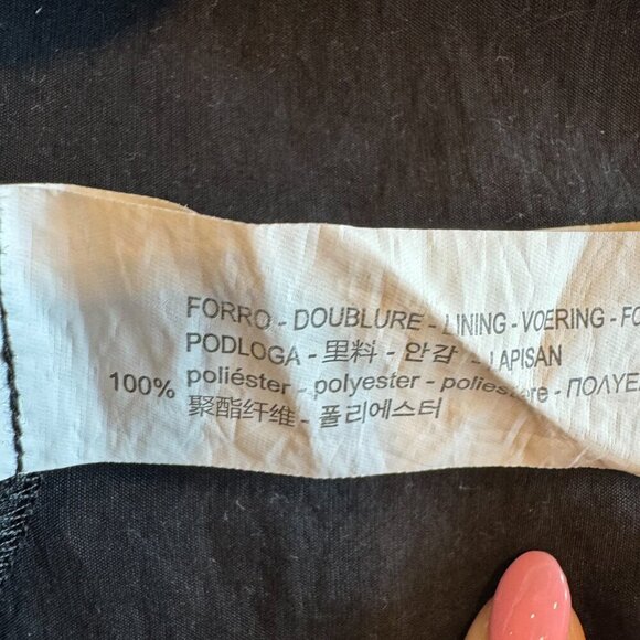 Zara trf collection black babydoll dress size small - Picture 9 of 10